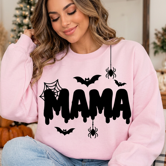 Spooky MAMA Halloween Crewneck Sweatshirt