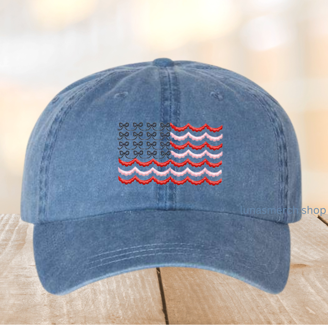 USA Bow Flag Cap