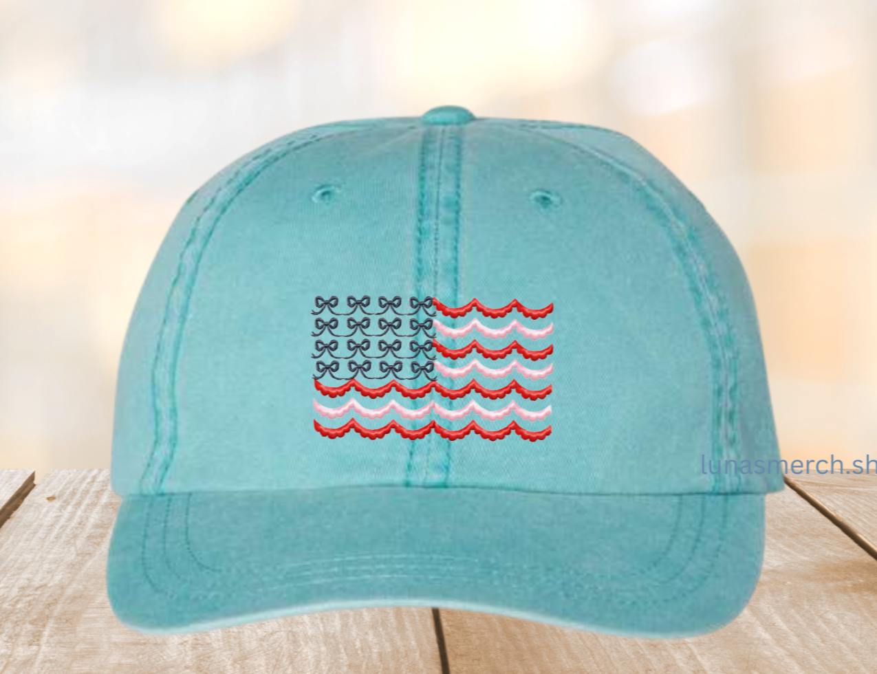 USA Bow Flag Cap