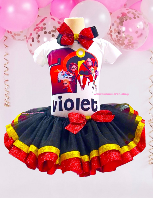 Incredible Super Hero Birthday Tutu Set