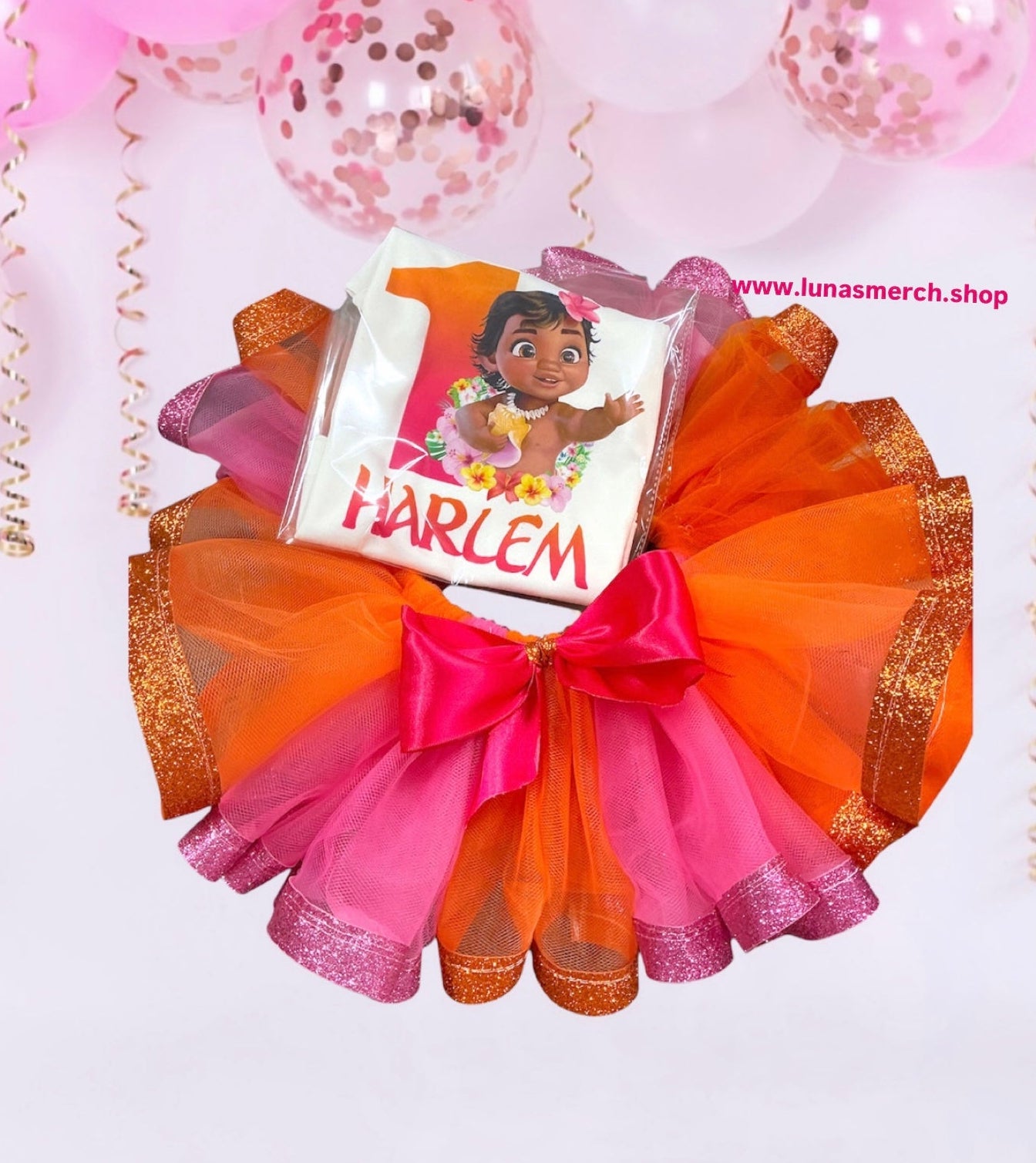 Baby Moana Birthday Tutu