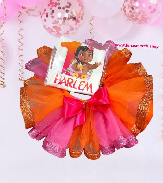 Baby Moana Birthday Tutu