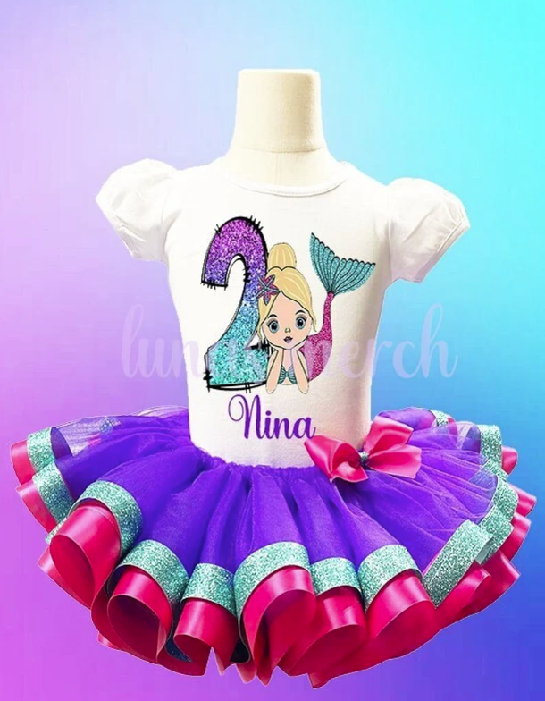 Mermaid Birthday Tutu Outfit