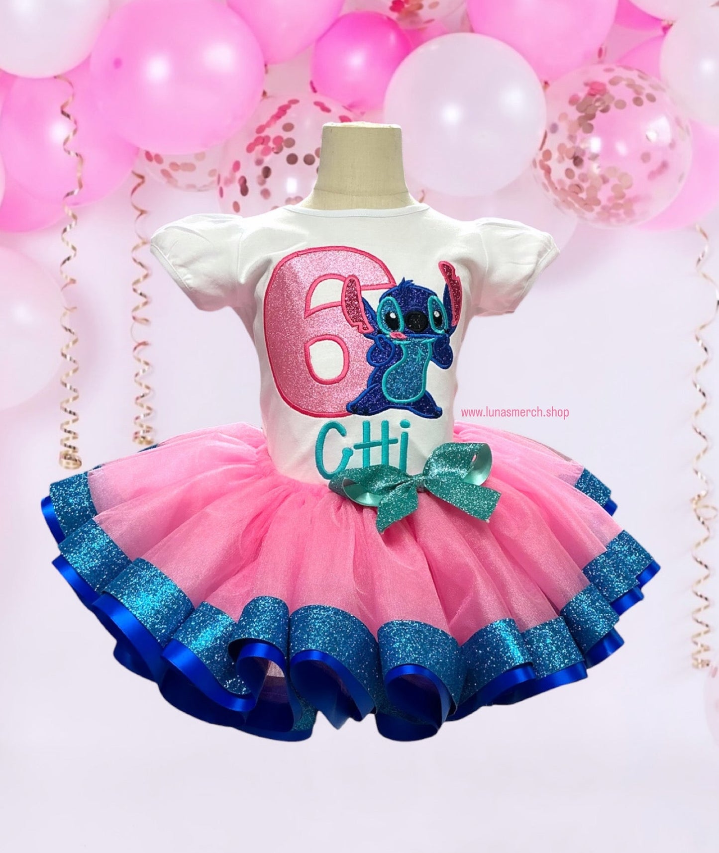 Stitch Birthday Tutu Set (Pink Ver.)