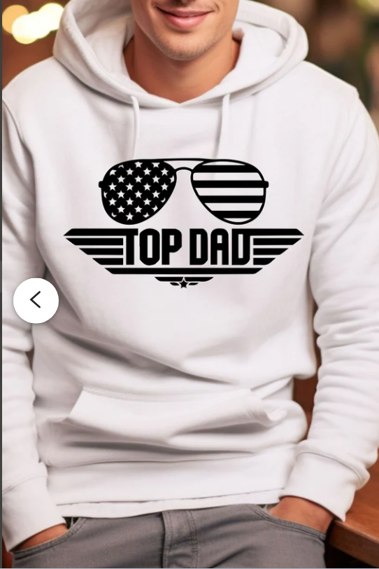 Fathers Day TOP DAD GLASSES  Hoodie