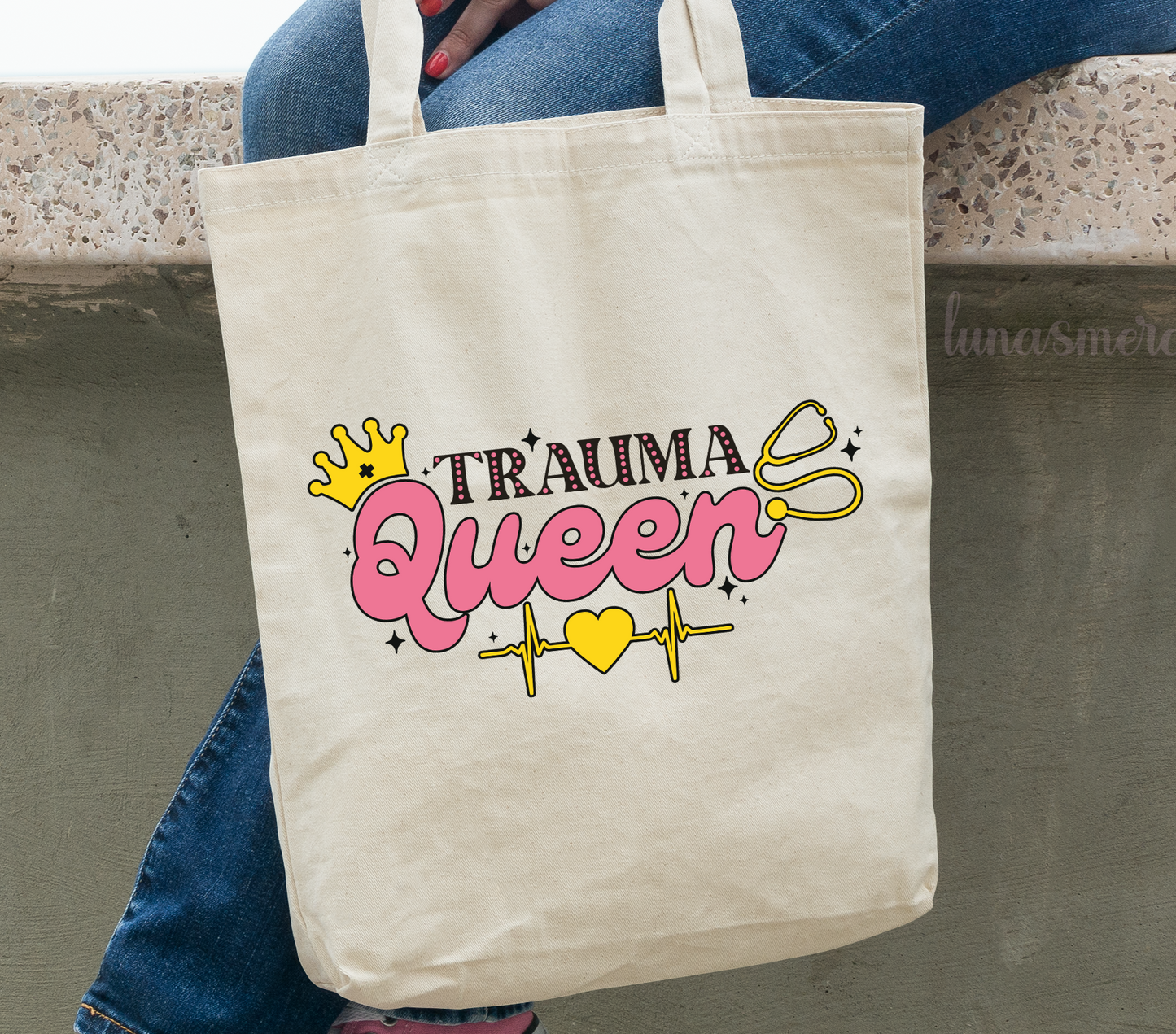 Trauma Queen Tote Bag