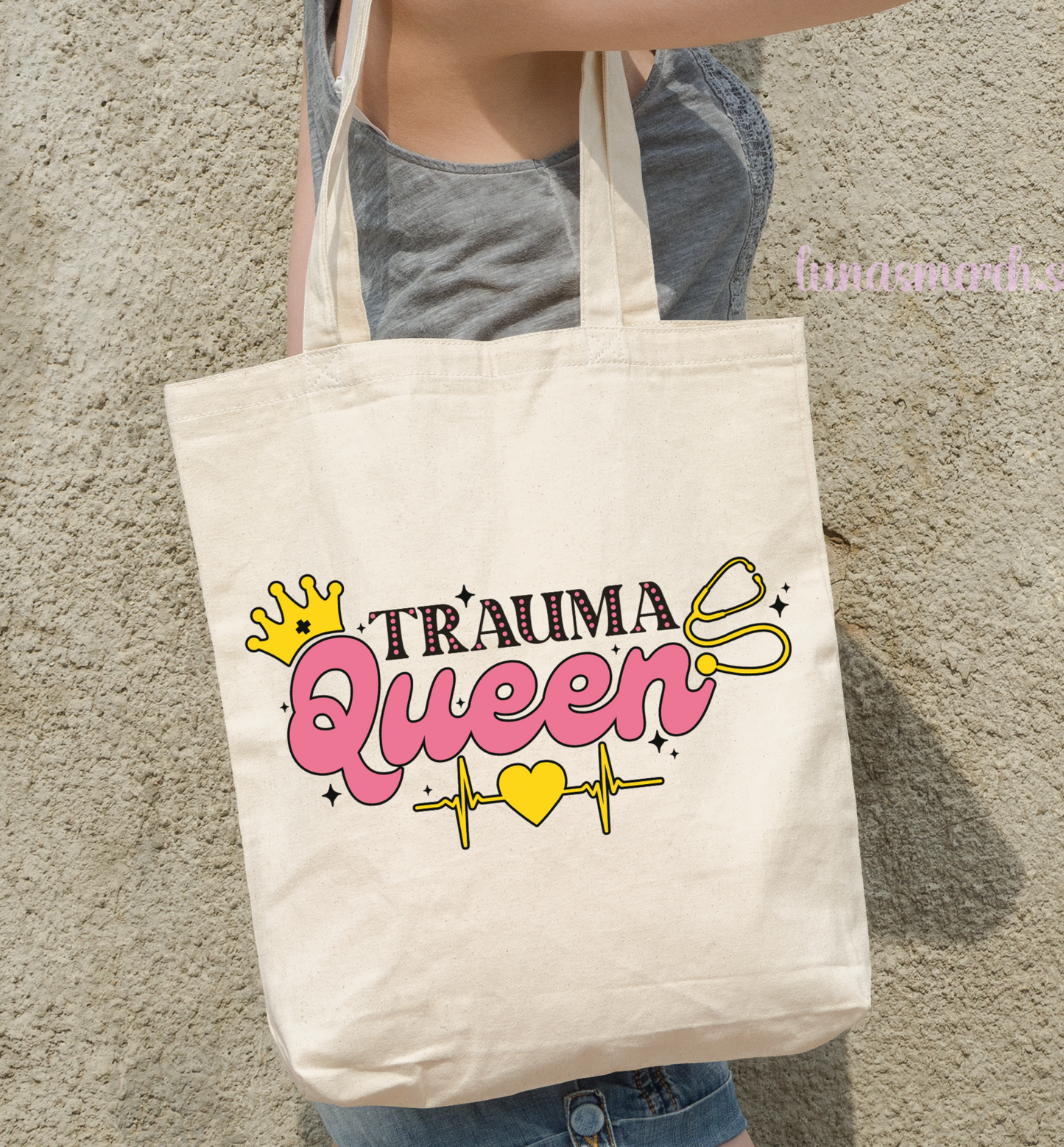 Trauma Queen Tote Bag