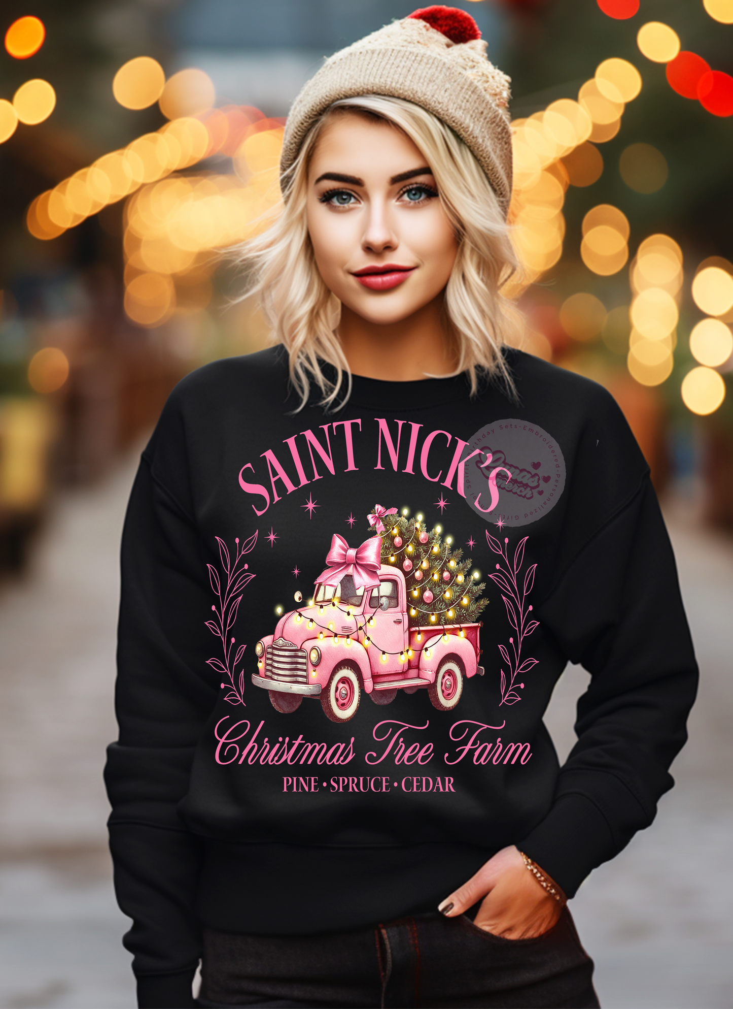 SAINT NICK CHRISTMAS TREE FARM Crewneck
