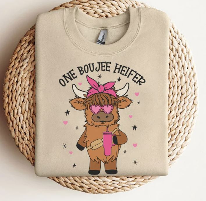 One Boujee Heifer Valentine Sweatshirt